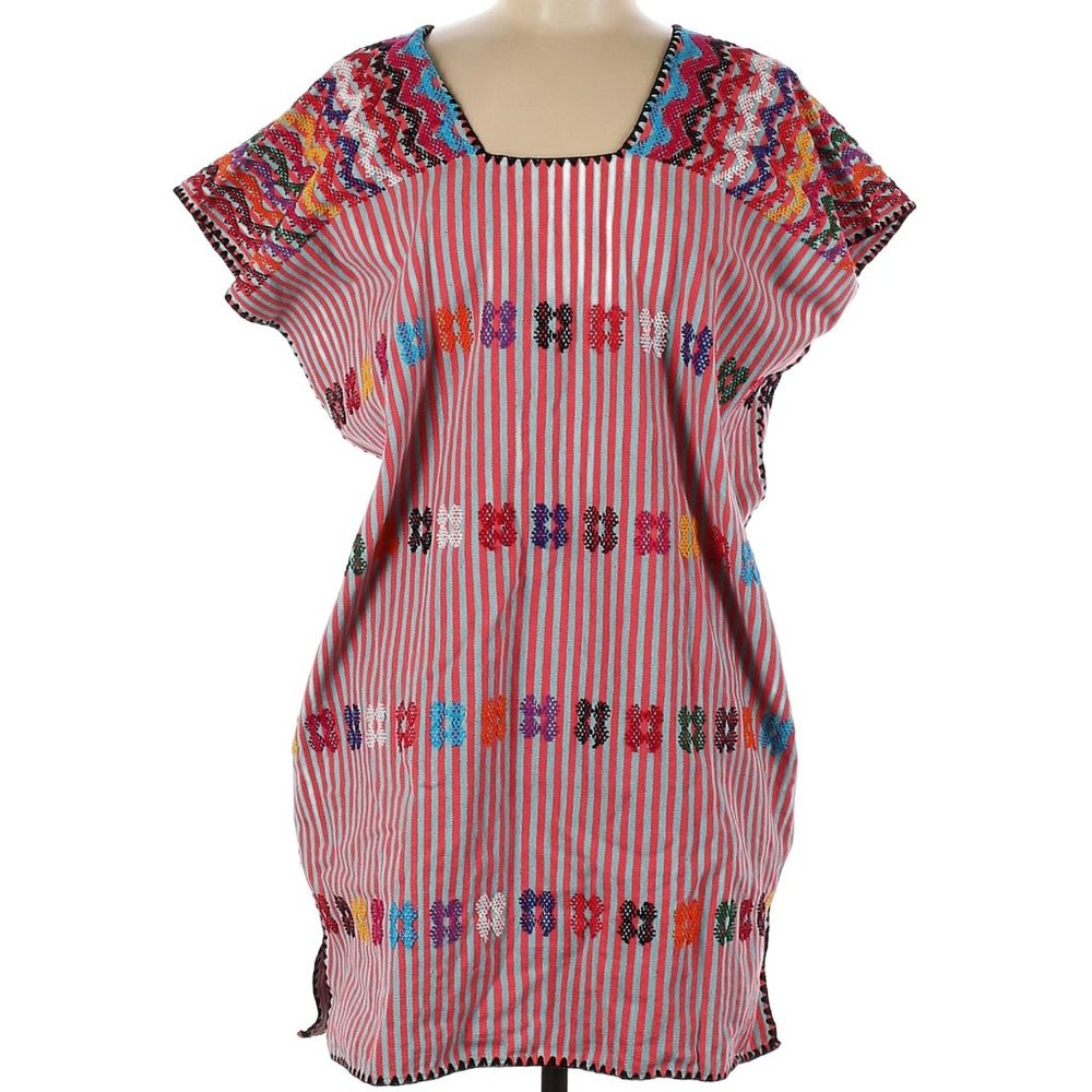 Pippa Holt Red Striped Multicolored Cotton Mini Size OS NWT